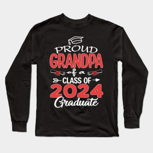 proud grandpa of a 2024 graduate Long Sleeve T-Shirt